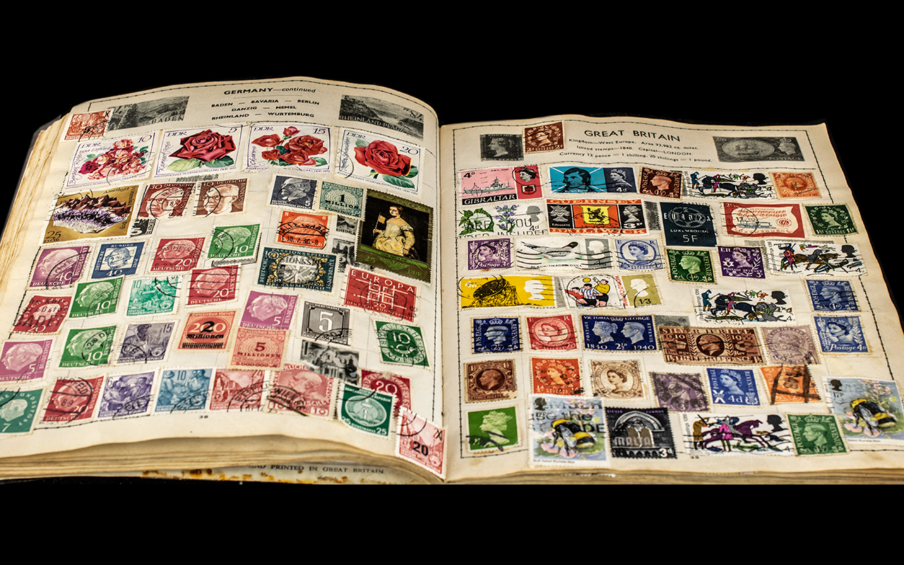 Collection of British Stamps housed in an All Nations Stamp Album, - Image 4 of 4