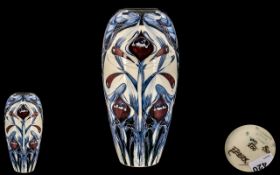 Moorcroft - Modern Large and Impressive Ltd and Numbered Ovoid Shaped Tubelined Vase ' Spirit of