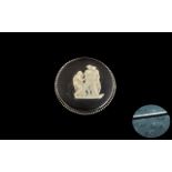 Wedgwood Silver Brooch, Wedgwood jasper ware brooch of good quality and design, set in silver,