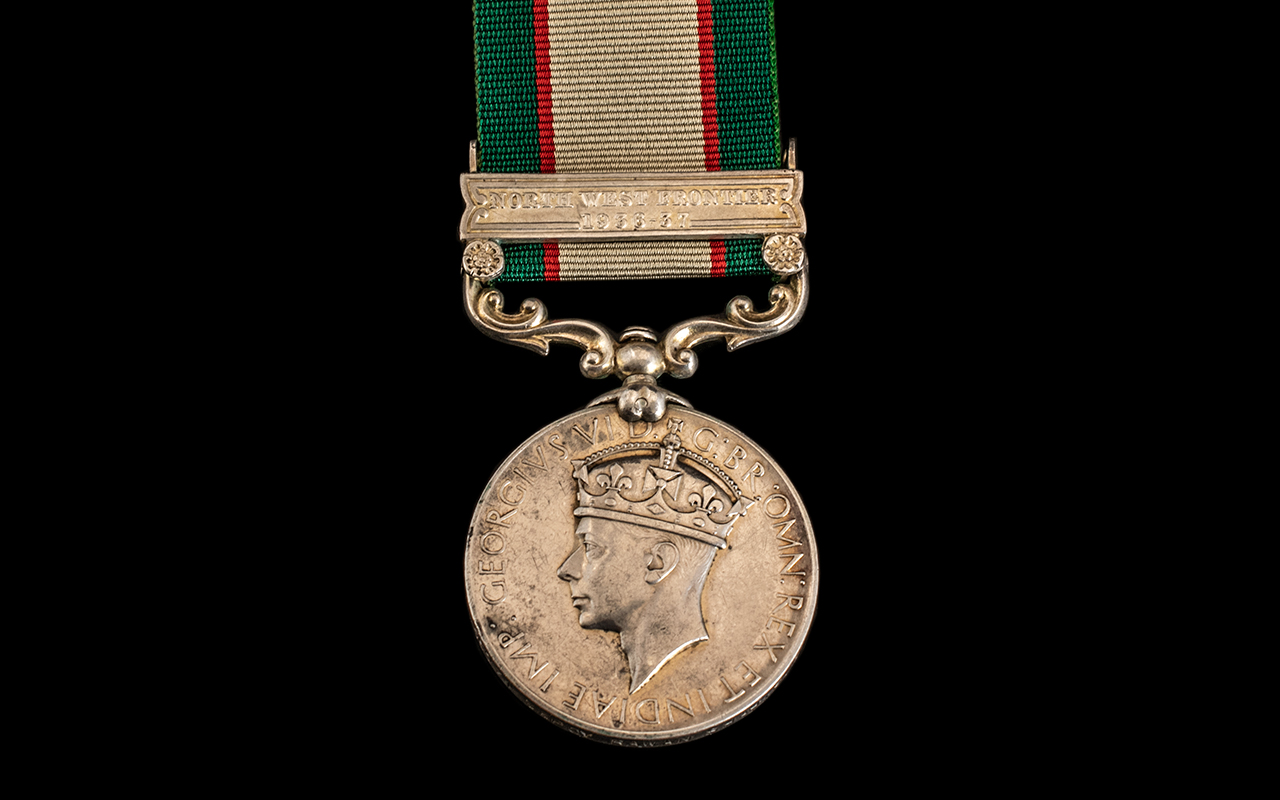 India General Service Medal With North West Frontier 1936-37 Clasp,