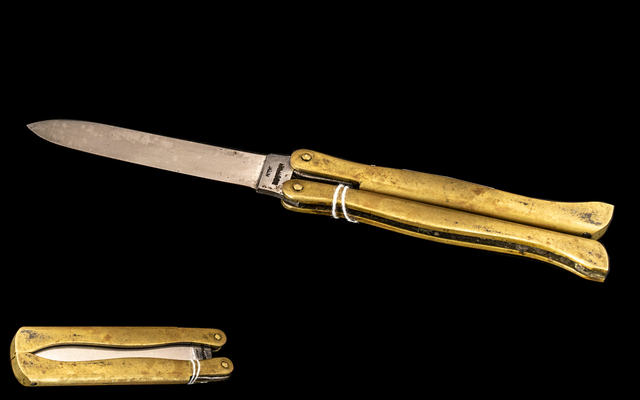 Rare Early 20th Century Butterfly Knife,