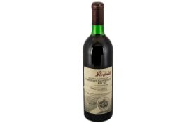 Penfolds - South Australia Cabernet Sauvignon Bin 707 Vintage 1990 Bottle of Red Wine.