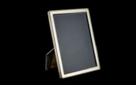 Quality Silver Photo Frame, elegant and stylish silver photo frame with beaded borders,