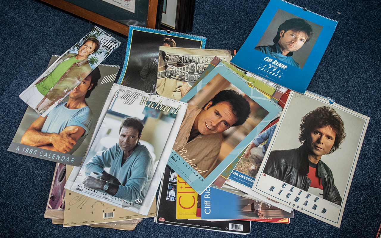 Cliff Richard Interest - Collection of Cliff Richard Calendars, - Image 2 of 2