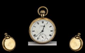 Gent's Gold Plated Waltham Pocket Watch,