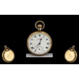 Gent's Gold Plated Waltham Pocket Watch,