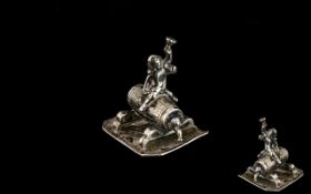 Dutch Novelty Silver Figure,