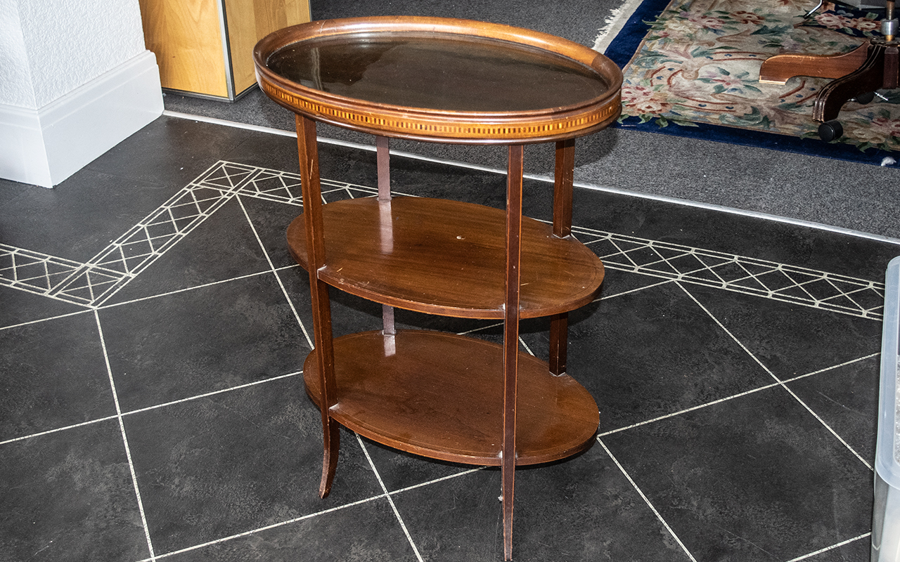A Mahogany Three Tier Edwardian What Not - Image 2 of 2