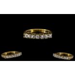 Ladies Attractive 9ct Gold Diamond Set R