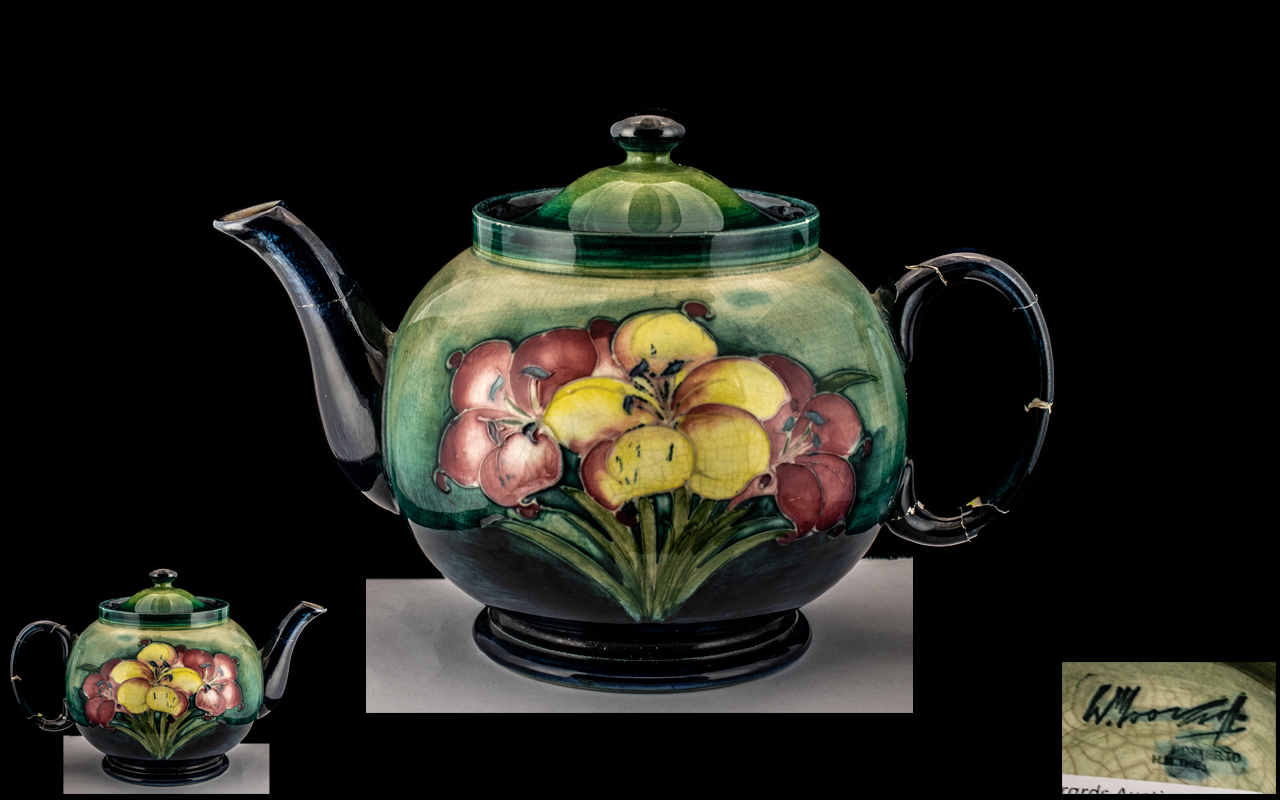 Moorcroft Teapot, Has Had Some Restorati