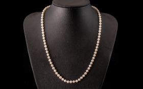 Fresh Water Pearl Necklace with a 9ct go
