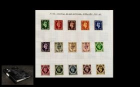 GB Stamp Album with Penny Black (two and a half margins), and an 1840 Twopenny Blue, no white lines,