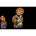 Shorter and Son Staffordshire Hand Painted ' Doyly Carte Opera ' Ceramic Character Jug of Large Size