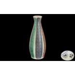 Poole Pottery Vase PGT Style, measures 8" tall in pastel colourways.