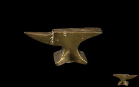 Antique Anvil Paperweight, a novelty paperweight in the form of an anvil, very tactile and with good