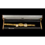 Bulova Ladies Bracelet Watch in original box, with champagne face,