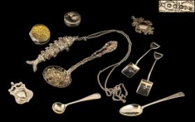 An Excellent Collection of Antique and Vintage Small Hallmarked Silver Items.