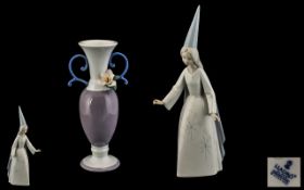 Lladro - Hand Painted Porcelain Figurine ' Fairy Godmother ' Model 4595. Sculpture Antonio Ruiz.