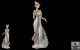 Lladro - Superb Hand Painted Figurine ' Summer Infatuation ' Model No 6366.