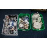 4 Boxes Full of Misc Bric-a-Brac and Collectable's, Includes Pottery, Glassware, Vases, Jugs,