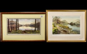 Judy Boyes Pencil Signed Print of Grasmere, framed and glazed, 19 inches (app.47.