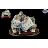 Lladro - Fine Hand Painted Porcelain Figure Group ' A Priceless Moment ' Model No 8056.
