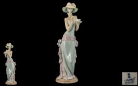 Lladro Superb Hand Painted Porcelain Figure ' Tea Time ' Model No 5470. Issued 1988 - 1997.