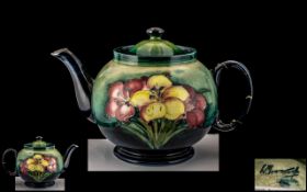 Moorcroft Teapot, Has Had Some Restoration. Please See Photo. 5 Inches High. A/F Condition - Snout