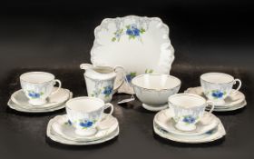 Royal Standard 'Hedgerow' Tea Set, comprising four cups,