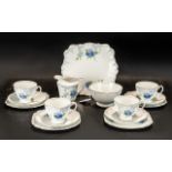 Royal Standard 'Hedgerow' Tea Set, comprising four cups,