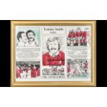 Football Interest - Signed Tommy Smith Collage, framed and mounted behind glass.