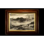 Fine Quality Scottish Sepia Print titled 'Evening Mists, Isle of Skye', by Mac W,