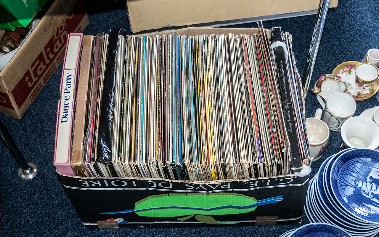 Collection of Vinyl Albums, approx 50 assorted, including children's music, dance party,