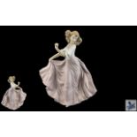 Lladro - Hand Painted Porcelain Figure ' Summer Breeze ' Model No 6543. Designer Regino Torrijos.