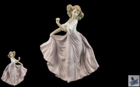 Lladro - Hand Painted Porcelain Figure ' Summer Breeze ' Model No 6543. Designer Regino Torrijos.