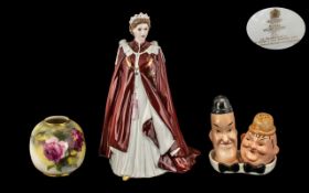 Royal Worcester Porcelain Figure of Her Majesty the Queen, in celebration of her 80th birthday.