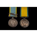 Pair Of Medals Baltic Medal (Unnamed As Issued) And The Crimea Medal, Awarded To WILLIAM VENN; 60.