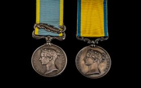 Pair Of Medals Baltic Medal (Unnamed As Issued) And The Crimea Medal, Awarded To WILLIAM VENN; 60.