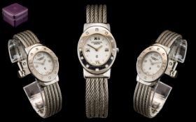 Charriol - Geneve Diamond Set Stainless Steel Ladies Fashion Wrist Watch.