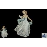 Lladro - Tall and Impressive Hand Painted Porcelain Figure ' Summer Serenade ' Model No 6193.