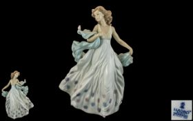 Lladro - Tall and Impressive Hand Painted Porcelain Figure ' Summer Serenade ' Model No 6193.