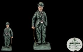 Royal Doulton Charlie Chaplin Figure, HN2771, hand made and hand painted,