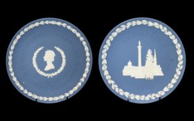 Wedgwood Blue Jasper Early Christmas Plate, second year of collection 1970,