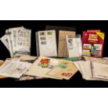 General Box of Stamp Related Items. Literature, postcards, covers, stamps etc.