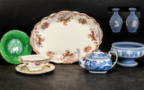 A Misc Collection of Pottery Items consisting of Copeland Spode Teapot,