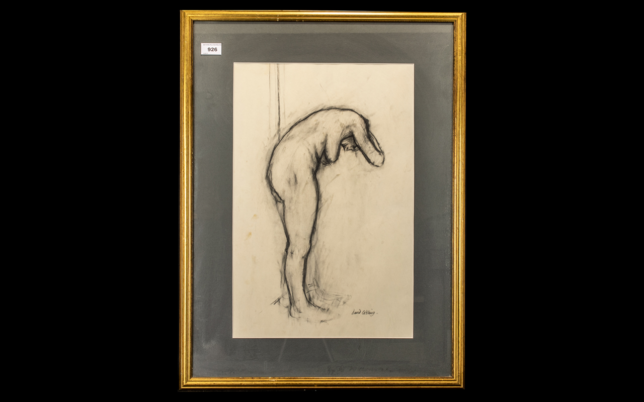 Framed Nude Sketch by David Codling.