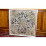 Ottorman 18th Century Large Silk Embroided Wall Hanging of Fine Quality Stitching, Picked out In