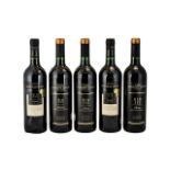 Wyndham Estate - Vintage Binn 555 Shiraz Quality ( 5 ) Bottles of Red Wine. Dates 2001, 2000 & 2002.