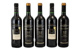 Wyndham Estate - Vintage Binn 555 Shiraz Quality ( 5 ) Bottles of Red Wine. Dates 2001, 2000 & 2002.