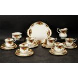 Royal Albert 'Old Country Roses', comprising six cups, six saucers, six sides,